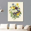 A Violet Pansy by Pierre Joseph Redoute as Art Print