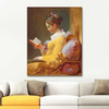 A Young Girl Reading by Jean Honore Fragonard as Fine Art Print