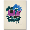 Abstraction Based On Flower Forms III by David Kakabadze