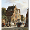 Adrianus Eversen Kalabalık Cadde Kanvas Tablo