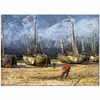 Fishing Boats at the Shore by Aleksander Gierymski