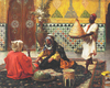 Rudolph Ernst Akşam Sohbeti Kanvas Tablo