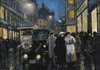 Paul Gustave Fischer Bulvarda Akşam Kanvas Tablo