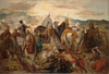 Arab Horsemen Carrying Away Their Dead by Theodore Chasseriau as Art Print