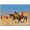 Arabs Crossing the Desert by Jean Leon Gerome as Fine Art Print