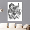 Ascending and Descending by Maurits Cornelis Escher as Fine Art Print