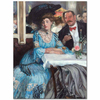 William Glackens Mouquin'de Kanvas Tablo