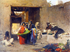 At the Souk by Eugene Alexis Girardet