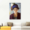 August Macke Wife of the Artist with Hat Art Print