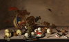 A Fruit Still Life with a Wicker Basket by Balthasar van der Ast