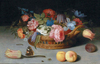 Roses, Tulips, Irises And Other Flowers by Balthasar van der Ast