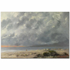 Beach Scene (View of Lac leman) by Gustave Courbet as Art Print
