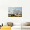 Beach Scene with Fishermen by Abraham Hulk as Fine Art Print