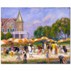 Beach Umbrellas At Blue Point by William Glackens as Fine Art Print