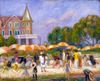 Beach Umbrellas At Blue Point by William Glackens