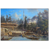 Bechik Tach Quay by Eugene Flandin as Fine Art Print