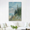 Blick über den Genfer See bei Montreux by Gustave Dore as Art Print