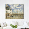 Boat in the Flood at Port Marly by Alfred Sisley as Art Print