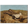 Albin Egger-Lienz Kaynaktaki Çocuk Kanvas Tablo