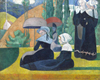 Emile Bernard Şemsiyeli Kadınlar Kanvas Tablo