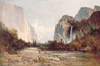 Thomas Hill Yosemite Bridal Veil Şelalesi Kanvas Tablo