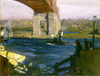George Wesley Bellows Blackwell Adası Köprüsü Kanvas Tablo
