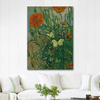 Butterflies and Poppies by Vincent van Gogh as Fine Art Print