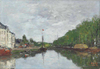 Eugene Boudin Bruxelles'de Kanal Kanvas Tablo