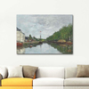 Eugene Boudin Bruxelles'de Kanal Kanvas Tablo