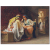 Frederick Arthur Bridgman Satranç Oynayanlar Kanvas Tablo