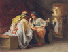 Frederick Arthur Bridgman Satranç Oynayanlar Kanvas Tablo