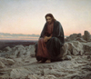 Ivan Kramskoy Çölde İsa Kanvas Tablo