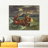 Eugene Delacroix İsa Galilee Denizinde Kanvas Tablo
