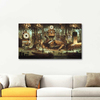 City Scape Steampunk as Art Print