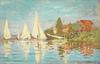 Claude Monet Yelkenliler Argenteuil Kanvas Tablo