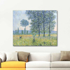 Claude Monet Kavaklar Altında Işıklar Kanvas Tablo