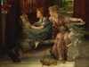 Sir Lawrence Alma Tadema Sohbet Kanvas Tablo
