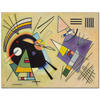 Wassily Kandinsky Kompozisyon Siyah ve Violet Kanvas Tablo