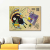 Wassily Kandinsky Kompozisyon Siyah ve Violet Kanvas Tablo
