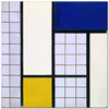 Theo van Doesburg Yarım Tonlarda Kompozisyon Kanvas Tablo