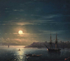 Ivan Ayvazovski Mehtapta Istanbul'a Bakış Kanvas Tablo