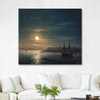 Ivan Ayvazovski Mehtapta Istanbul'a Bakış Kanvas Tablo