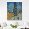 Country road in Provence by Night by Vincent van Gogh as Fine Art Print