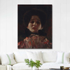 Dame en face mit Plisiertem Kleid by Gustav Klimt as Fine Art Print