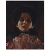 Dame en face mit Plisiertem Kleid by Gustav Klimt