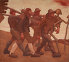 Albin Egger Lienz Anno Neun'dan Ölüler Dansı Kanvas Tablo