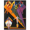 Dancing Girls In Colourful Rays by Ernst Ludwig Kirchner