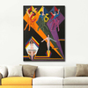 Dancing Girls In Colourful Rays by Ernst Ludwig Kirchner as Fine Art Print