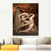 William Adolphe Bouguereau Dante ve Virgil Cehennemde Kanvas Tablo