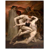William Adolphe Bouguereau Dante ve Virgil Cehennemde Kanvas Tablo